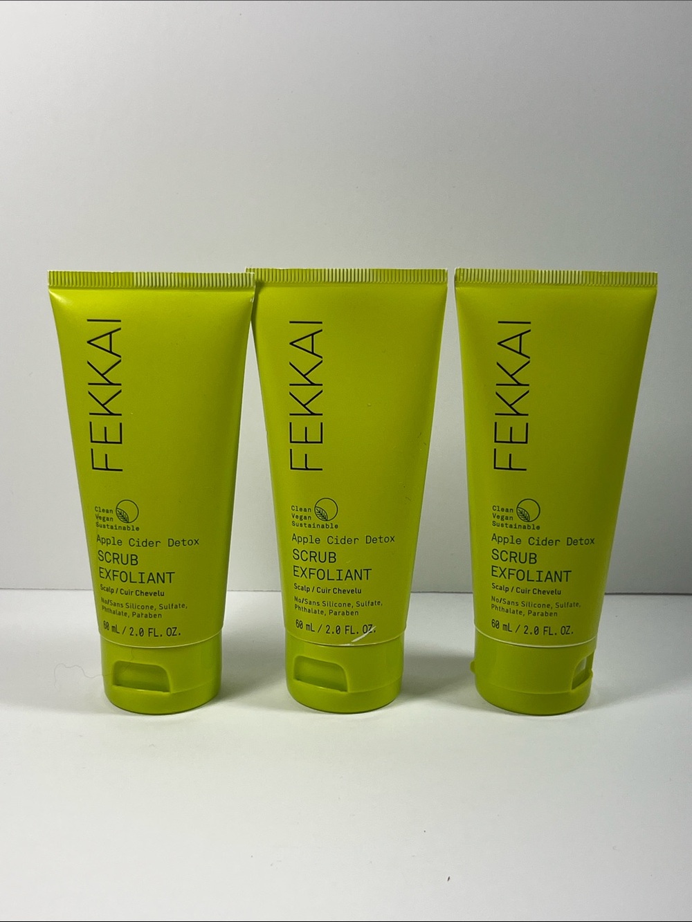 Fekkai Apple Cider Detox Scrub 2oz./60mL X3